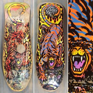 Santa cruz Salba Tiger skateboard restoration
